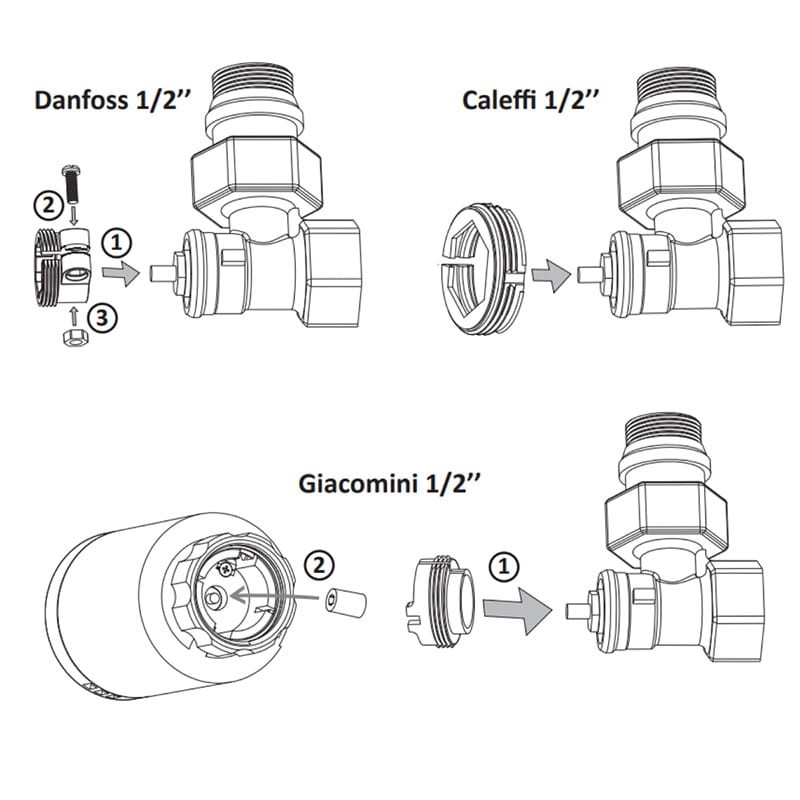 Głowica Termostatyczna Termostat ZigBee AA TUYA Smart_7
