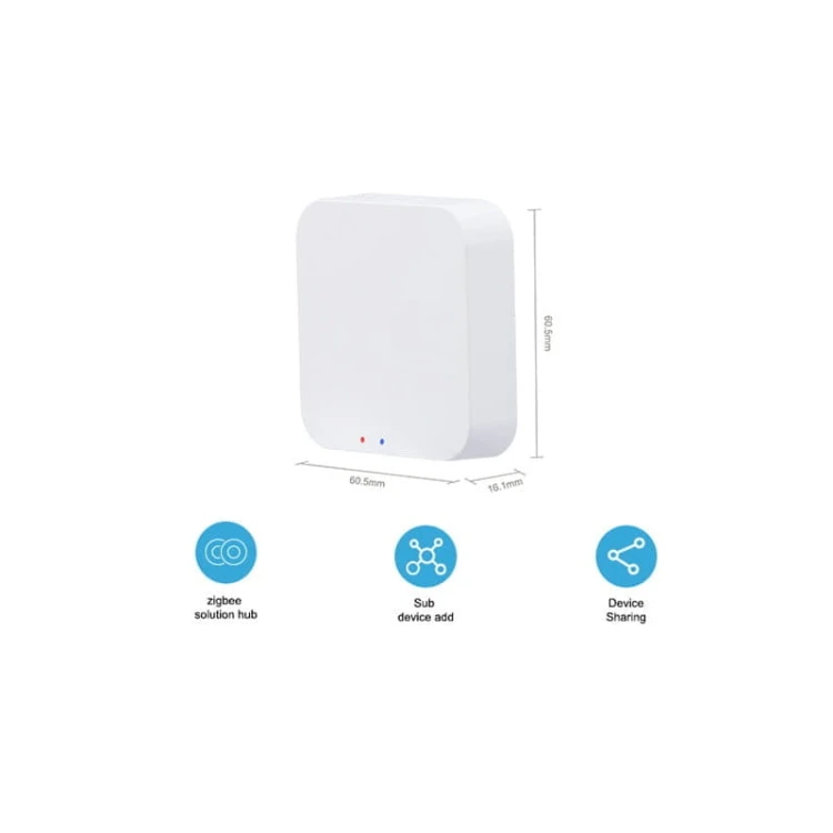Centralka Bramka ZigBee Wifi TUYA Smart Life wymiary