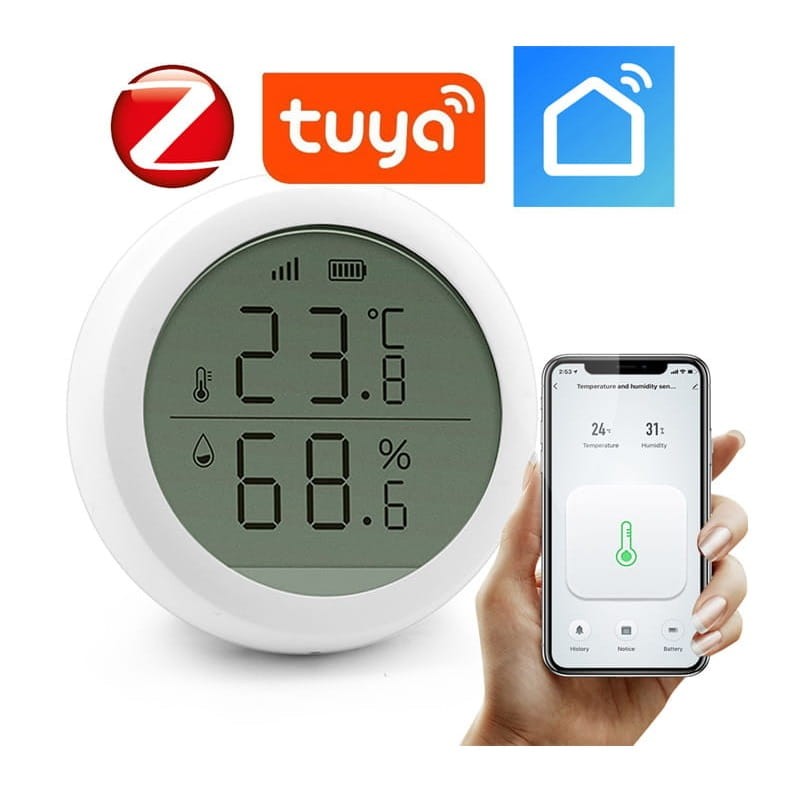 Czujnik temperatury wilgotności ZigBee TUYA LCD