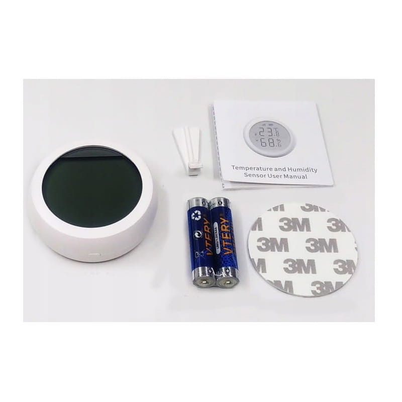 Czujnik temperatury wilgotności ZigBee TUYA LCD zestaw