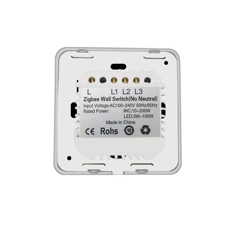 Włącznik Światła 3obw. ZigBee TUYA działa bez N !montaż