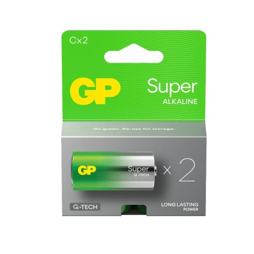 BATERIA GP LR14 R14 C super alkaliczna opakowanie 2 szt.