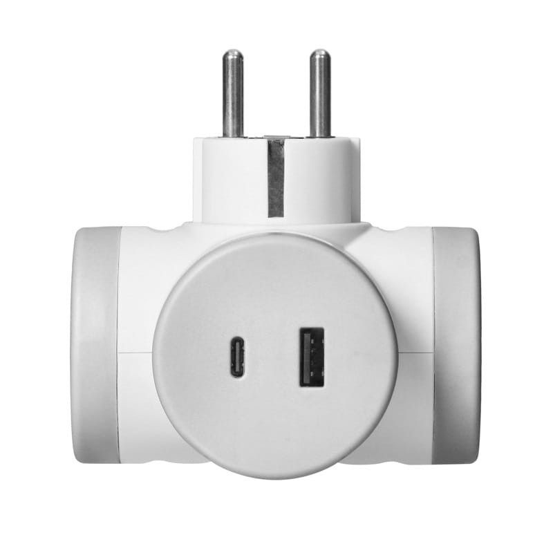 Rozgałęźnik z ładowarką USB