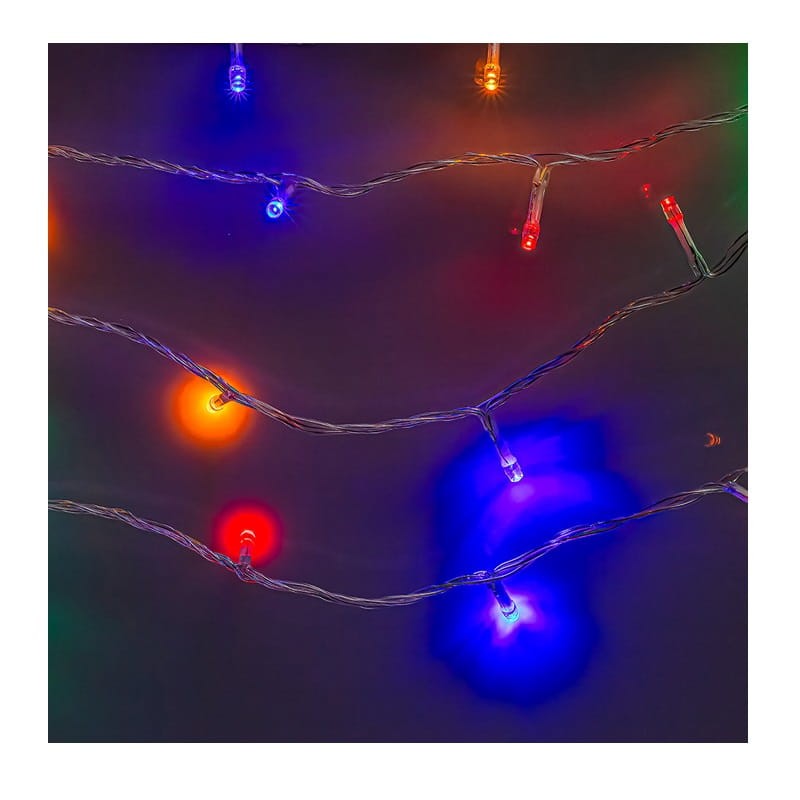 Łańcuch świetlny 14,4m 180LED, CLF-15 multikolor