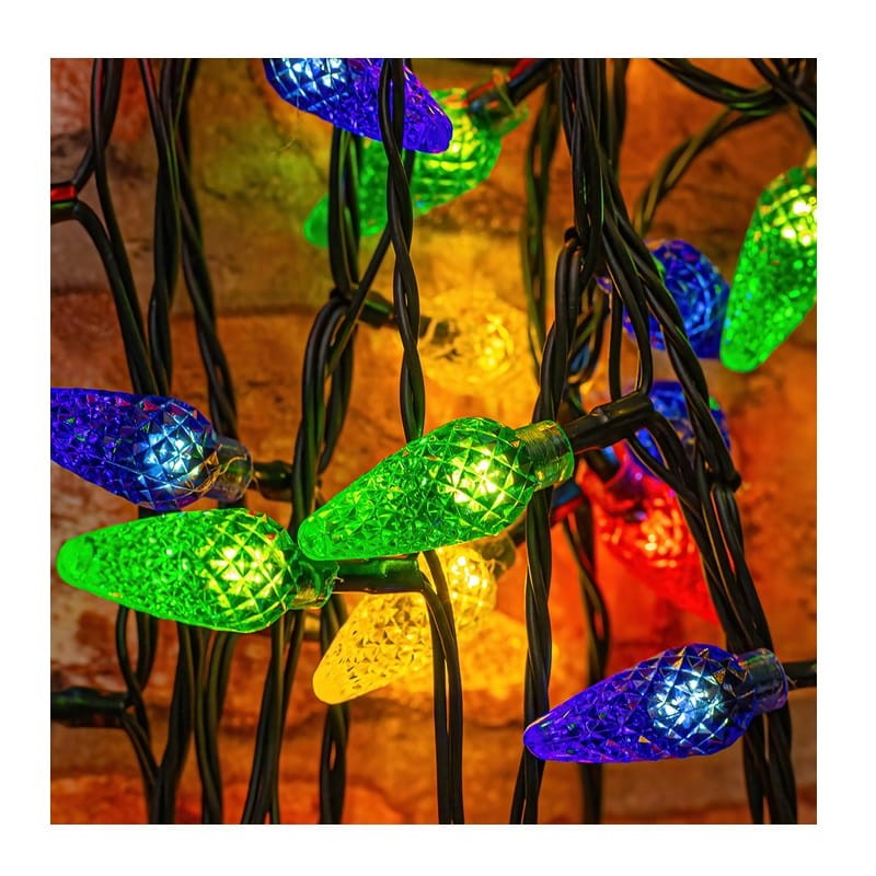 Łańcuch świetlny 8m 100LED, Szyszki CLF-13 RGB multikolor