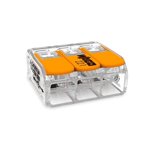 Szybkozłączka WAGO uniwersalna 3 x 0,5-6 mm2 z dźwigniami zwalniającymi 221-613