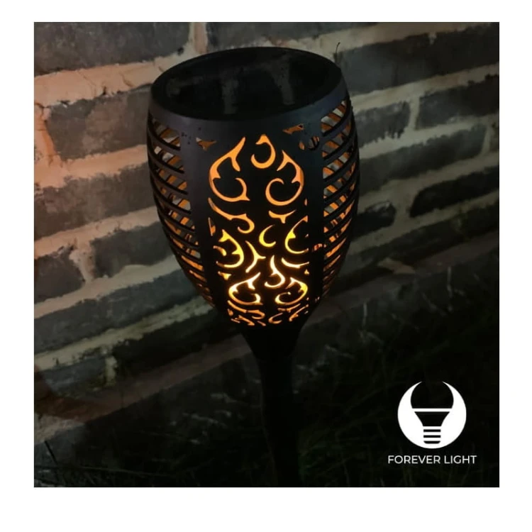 Lampa ogrodowa solarna pochodnia wbijana