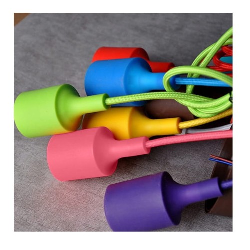 Lampa wisząca Pająk 6 ramienna tęcza