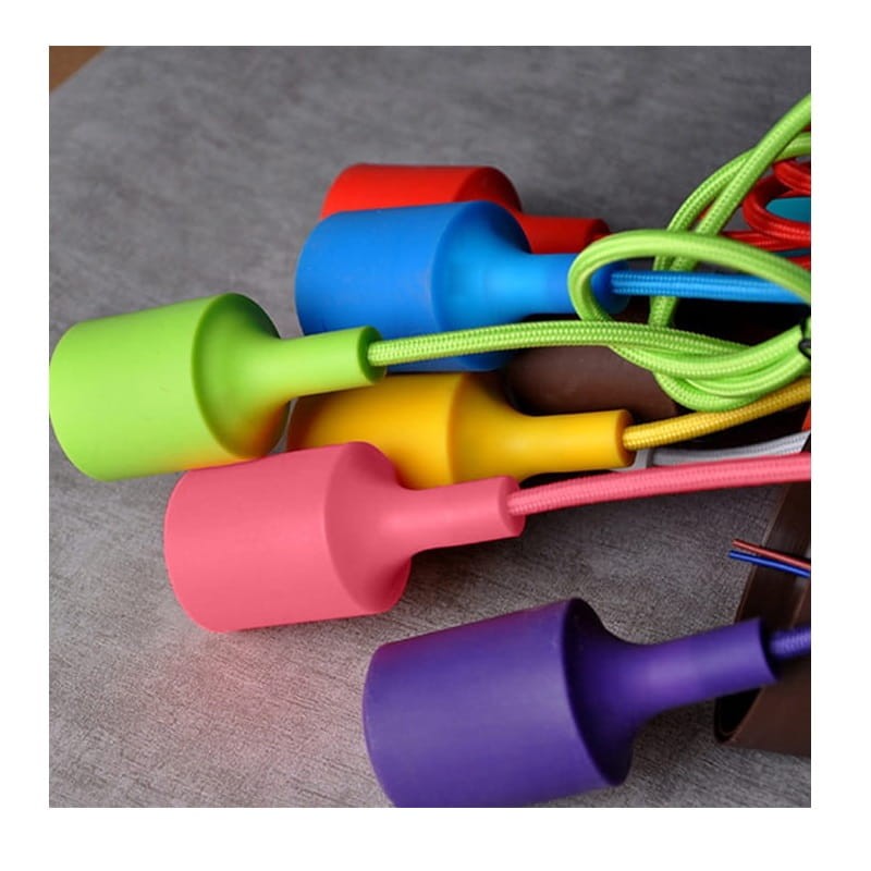 Lampa wisząca Pająk 6 ramienna tęcza