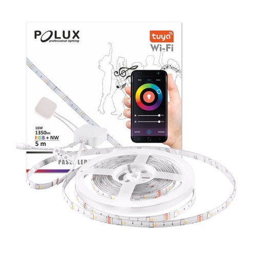 Taśma LED SMART RGB+NW sterowana aplikacją TUYA WiFi funkcja muzyczna - 5m.