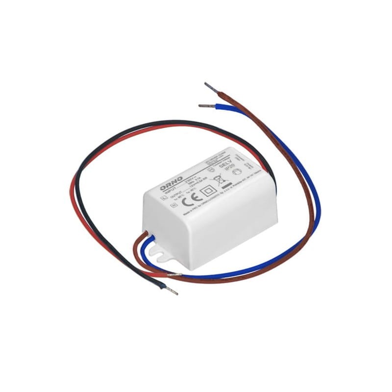 Zasilacz LED 6W 12V 0,5A puszkowy IP20 niewoodporny