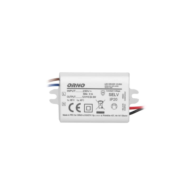 Zasilacz LED 6W 12V 0,5A