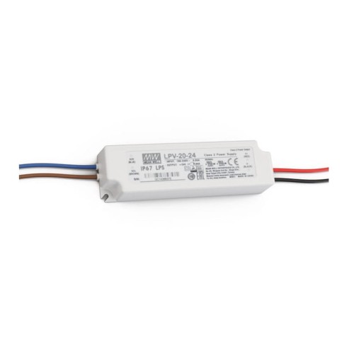 Zasilacz LED MeanWell 20W 24V DC 0,84A hermetyczny