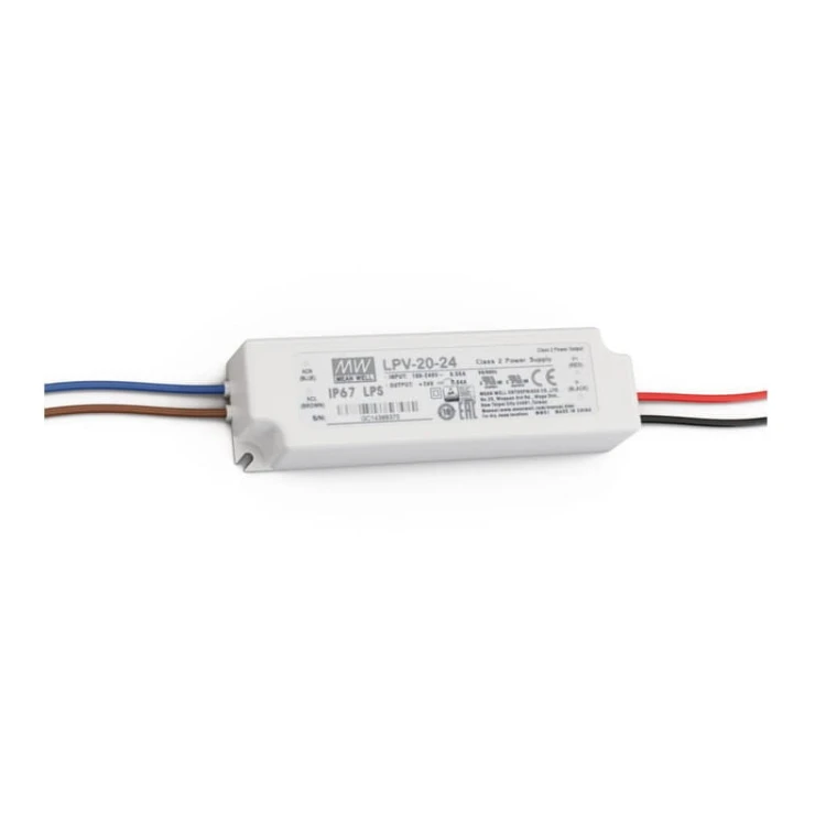 Zasilacz LED MeanWell 20W 24V DC 0,84A hermetyczny