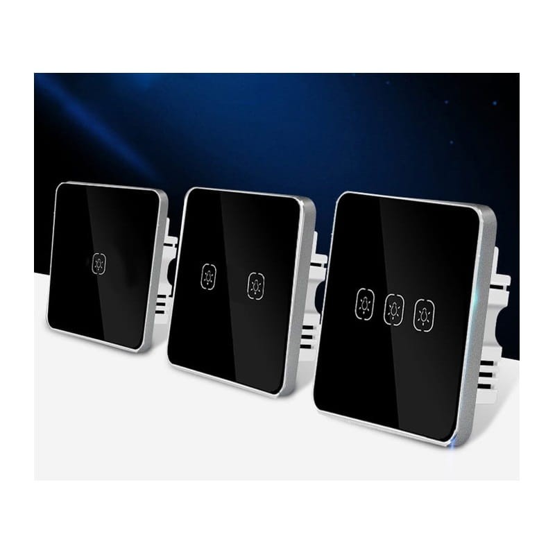 Włącznik-Światła-1obw.-ZigBee-TUYA-działa-bez-N-!-czarny zdjęcie poglądowe