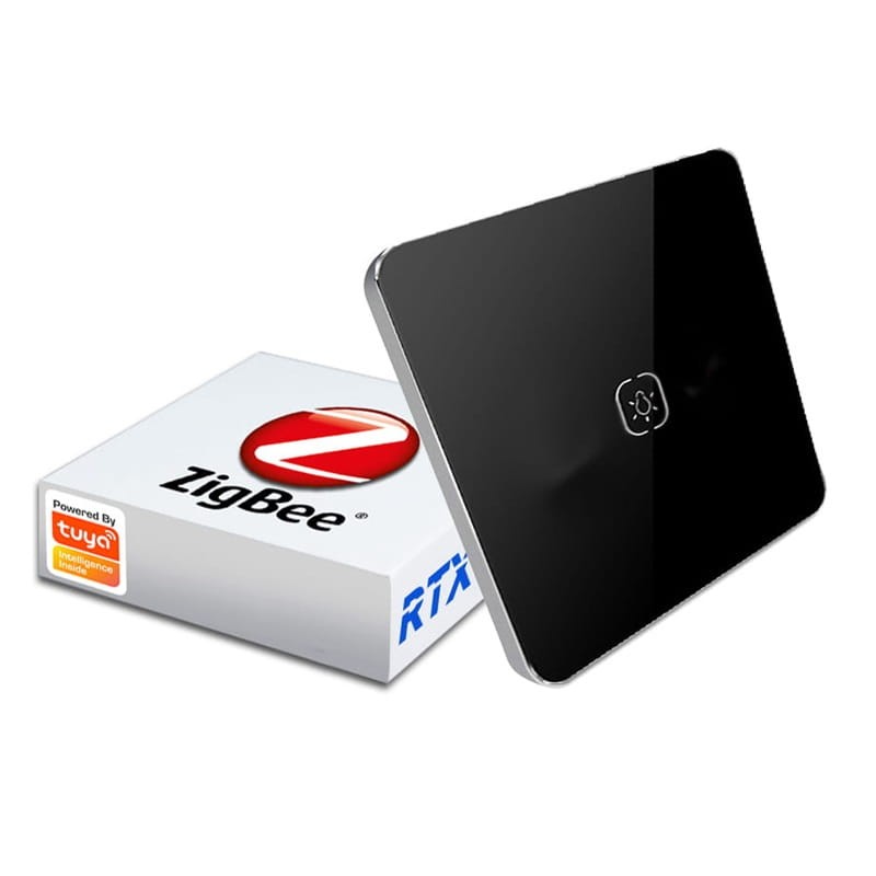 Włącznik-Światła-1obw.-ZigBee-TUYA-działa-bez-N-!-czarny opakowanie