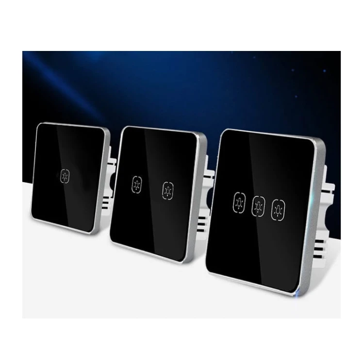 Włącznik-światła-2obw.-ZigBee-TUYA---działa-bez-N!---czarny zdjęcie poglądowe