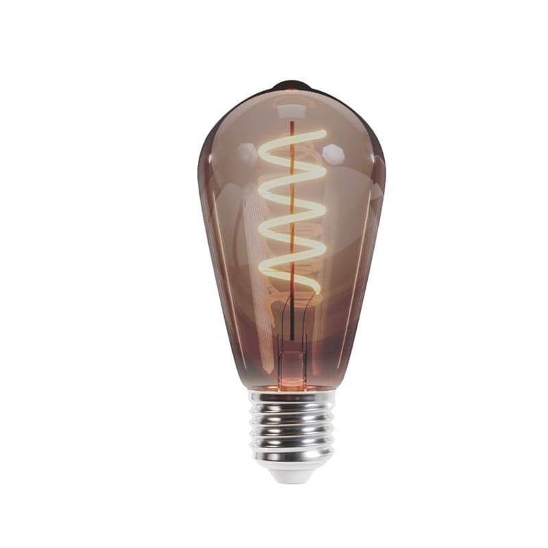 Żarówka LED E27 ST64 Filament 4W 250lm ultra ciepła SF 230V szkło dymione