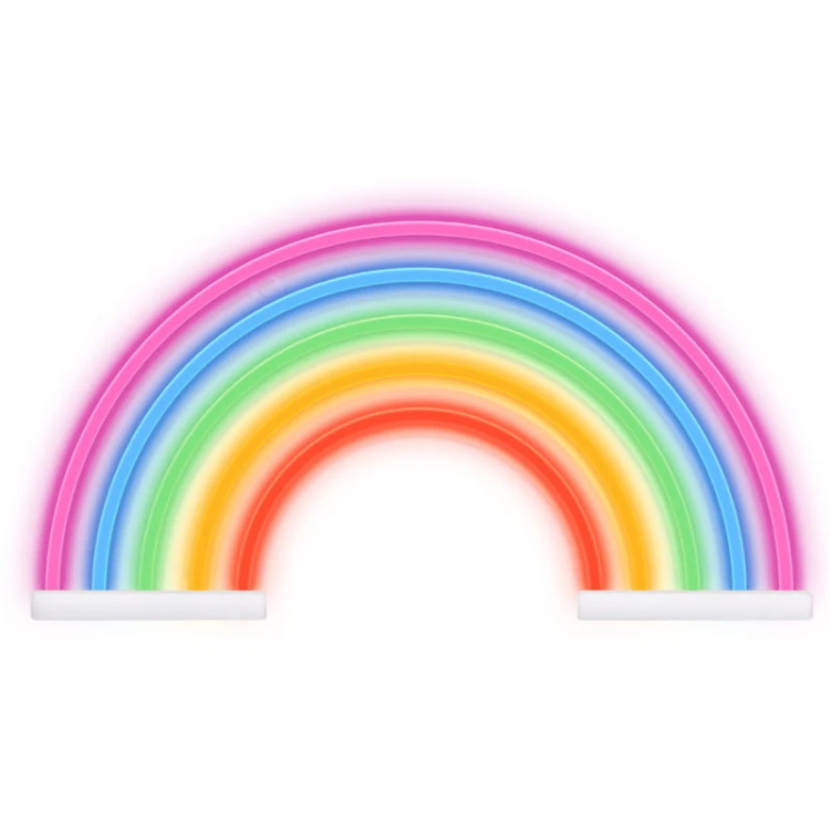 Neon dekoracyjny LED Tęcza 5 kolorów zw ściemniaczem + USB