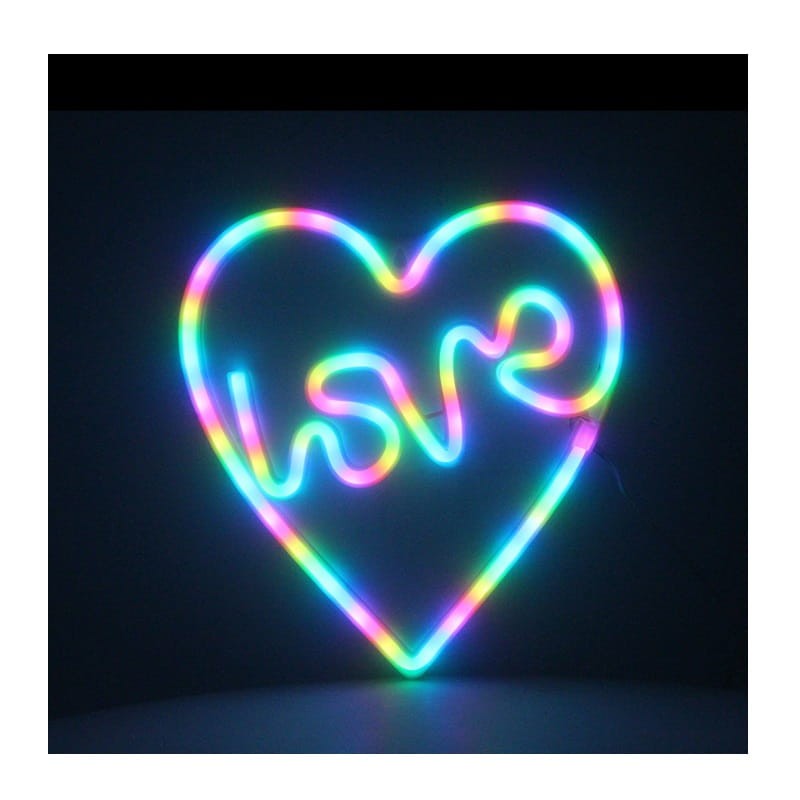 Neon dekoracyjny LED LOVE HEART sterowany pilotem