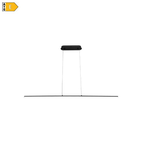 Lampa wisząca KIKI LED 20W 230V 4000K czarna nowoczesna