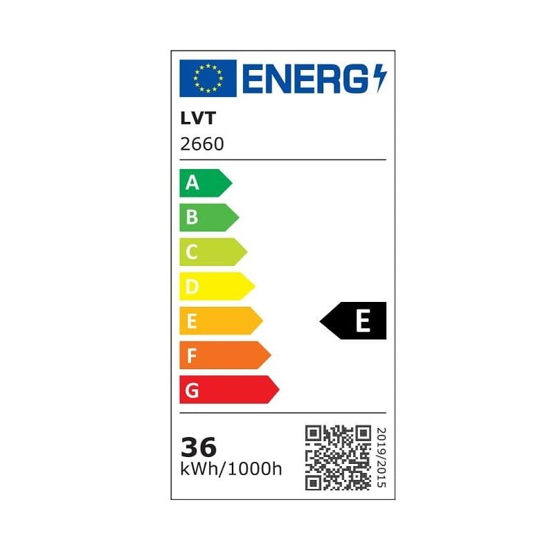 Lampa wisząca MAESTO LED 36W 230V 4000K czarna karta energetyczna