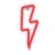 Neon dekoracyjny LED PIORUN czerwony Bat + USB FLNEO6 Forever Light