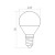 Żarówka LED E14 3W G45 kulka biała ciepła wymiary