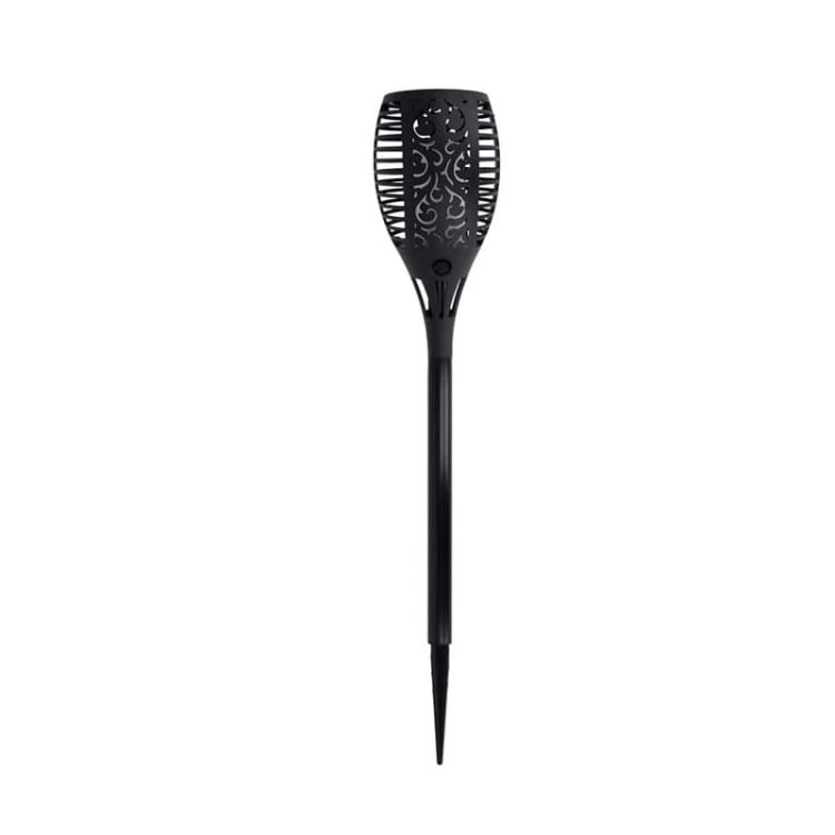 Lampa ogrodowa solarna pochodnia wbijana 12 LED IP65 z czujnikiem zmierzchu