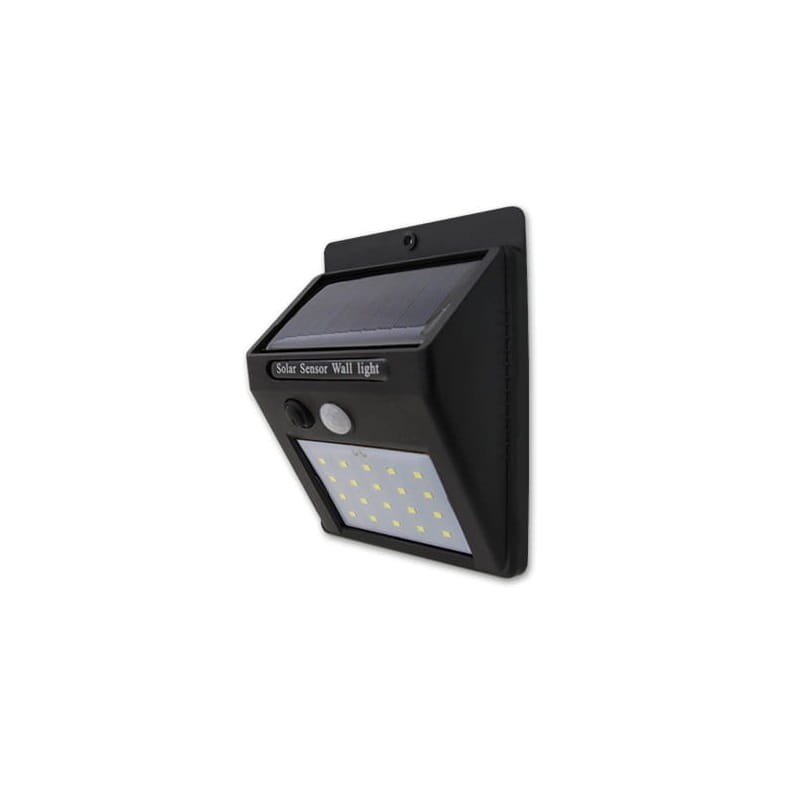 Lampa LED SOLARNA 3W biała zimna z czujnikiem ruchu i zmierzchu