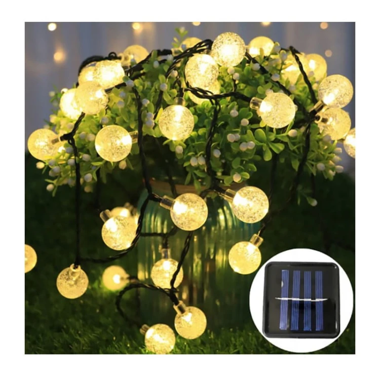 Girlanda ogrodowa solarna 20 LED 485 cm okrągła