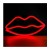 Neon dekoracyjny LED USTA czerwone