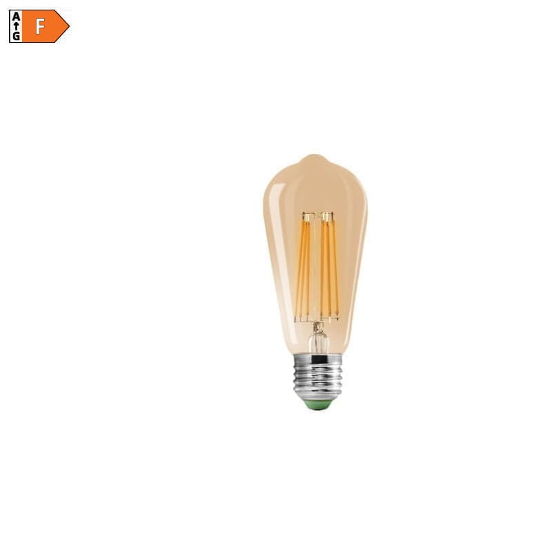 Żarówka LED E27 10W Filament ST64 biała ciepła