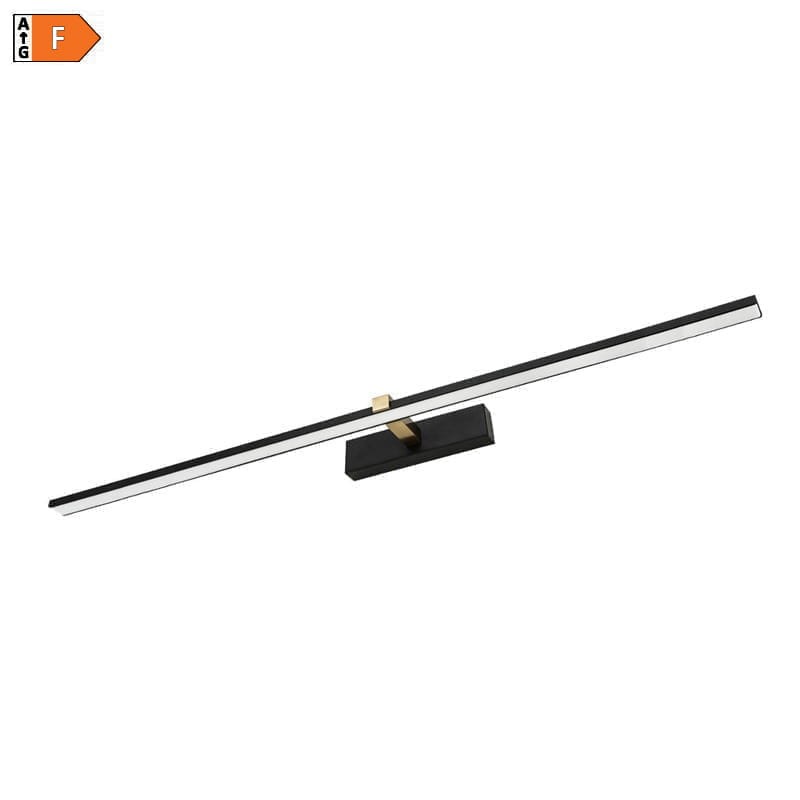 Kinkiet, lampa nad lustro VENUS 18W 90 cm czarno-złota