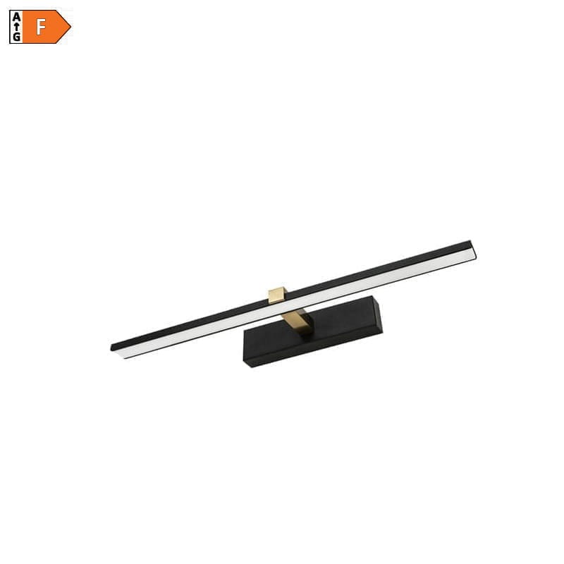 Kinkiet, lampa nad lustro VENUS 8W 40 cm czarno-złota