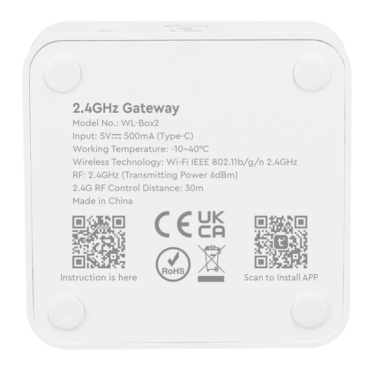 Mostek WiFi MILIGHT - WL-BOX2 widok z tyłu