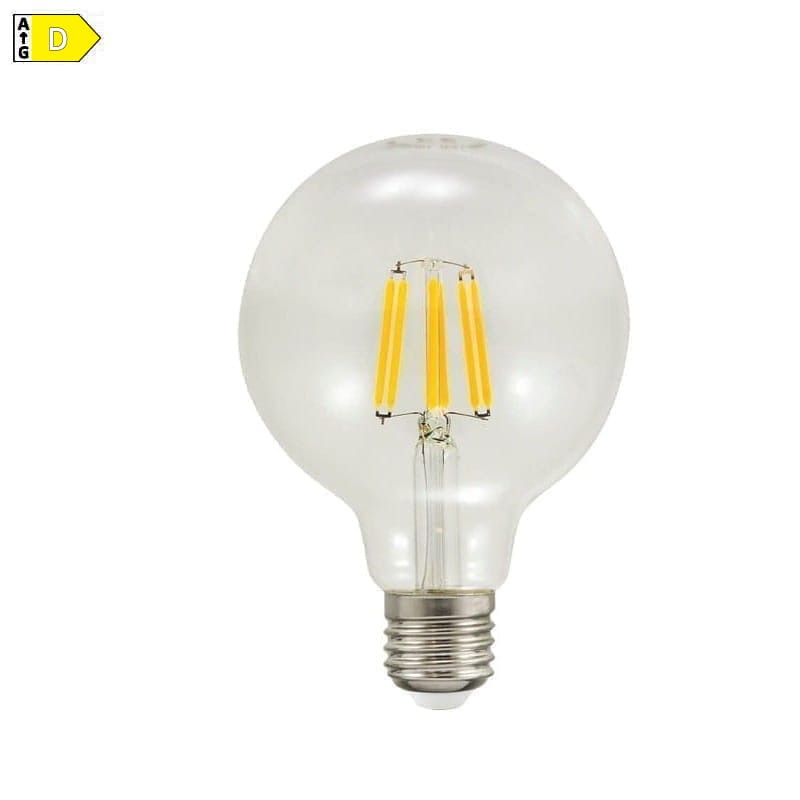 Żarówka LED E27 7,5W Filament G95 biała ciepła