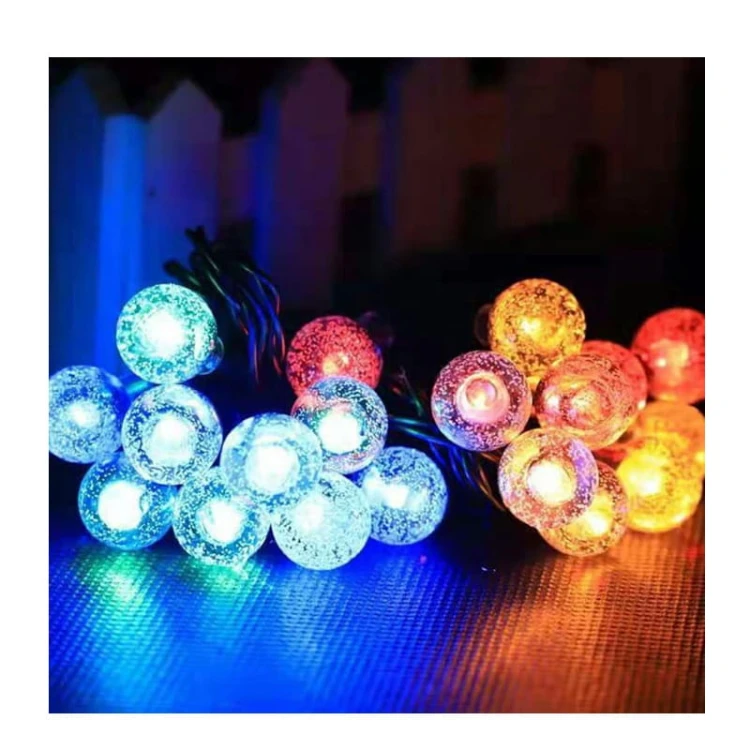 Girlanda ogrodowa solarna 20 LED RGB 485 cm