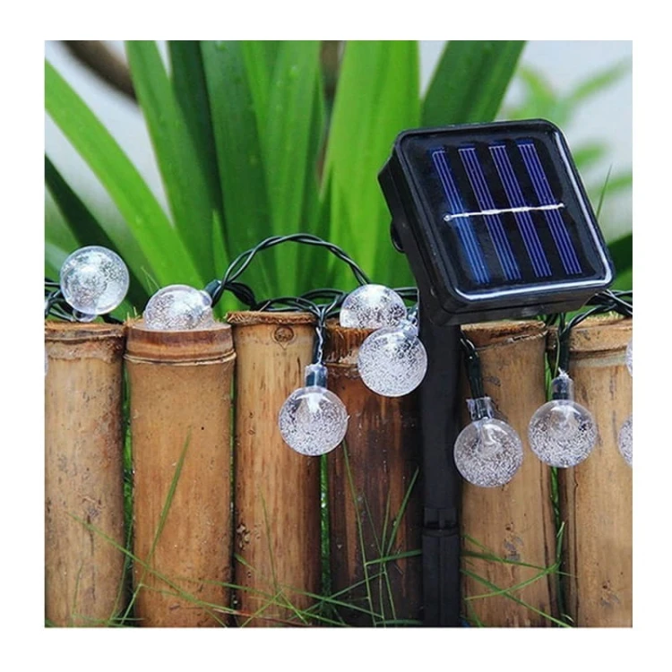 Girlanda ogrodowa solarna 20 LED RGB 485 cm okrągła zdjęcie poglądowe
