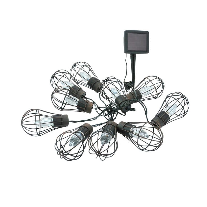 Girlanda ogrodowa solarna LOFCIK 10 LED biała ciepła