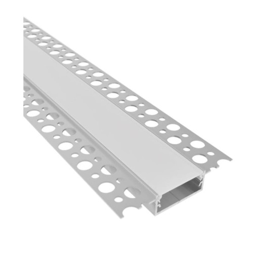 Profil architektoniczny Deoline XL na 2 taśmy LED do płyt GK typ P płaski 2m