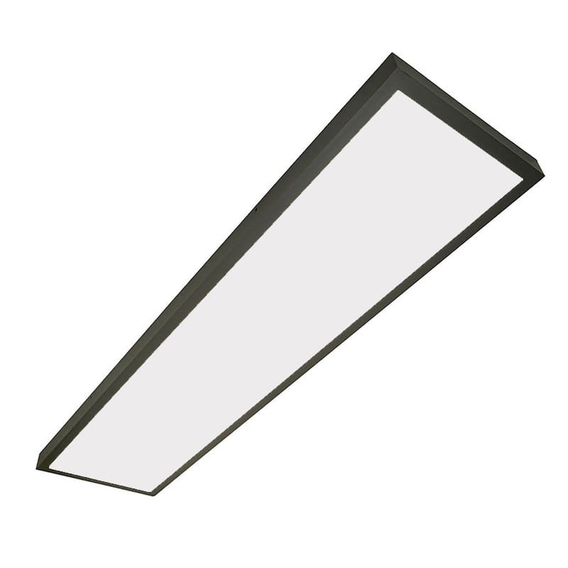 Panel LED natynkowy 120x30 60W 5400lm 4000-4500K czarny sufitowy