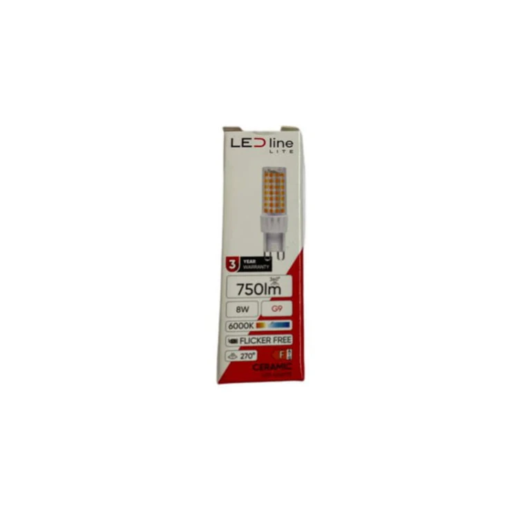 żarówka LED G9 8W 230V biała zimna pudełko, opakowanie