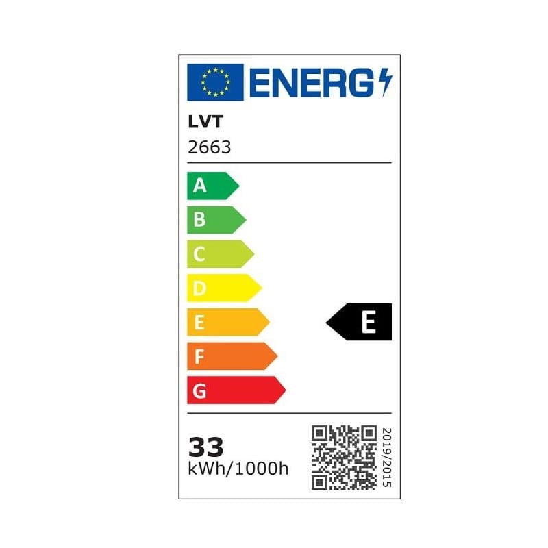 Lampa wisząca KONO LED 33W 100cm 230V 4000K złota karta energetyczna