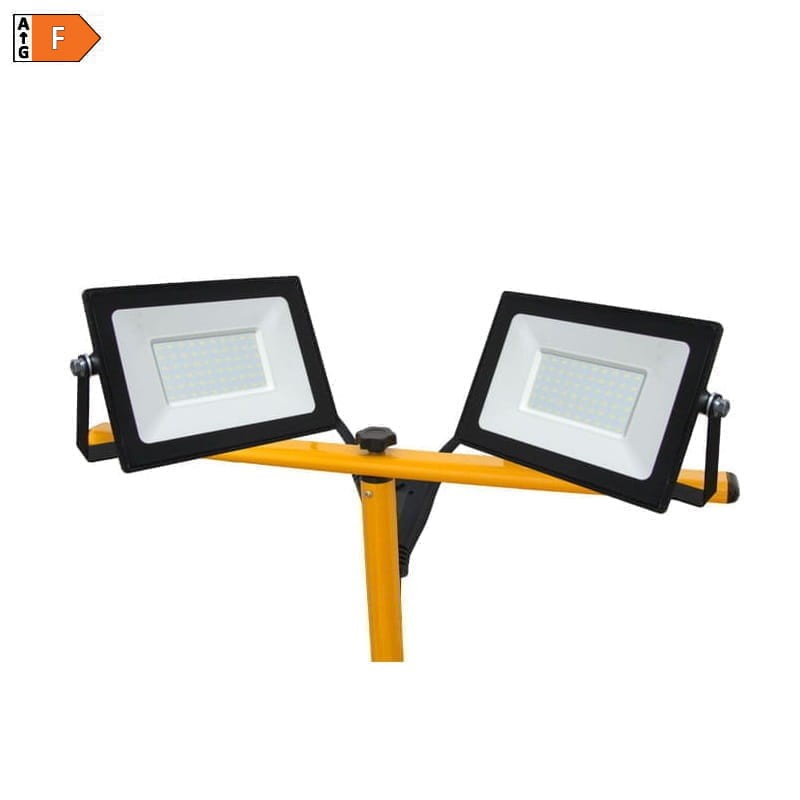 Zestaw statyw + 2 x Naświetlacz LED 50W - biały zimny