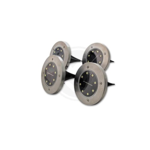 Lampa LED solarna 8xSMD wbijana ogrodowa - 4 szt.