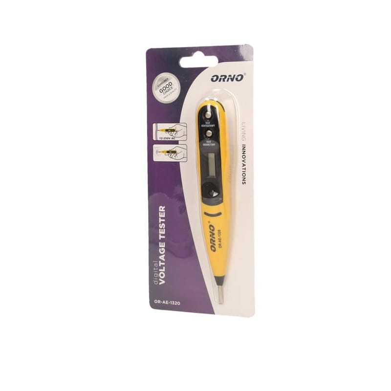 Próbnik, tester napięcia, śrubokręt 12-250V, 50-500Hz opakowanie