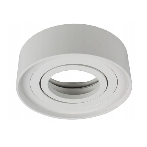 Oprawa okrągła ruchoma, aluminium, GU10 MR16 podtynkowa MELIO - biała