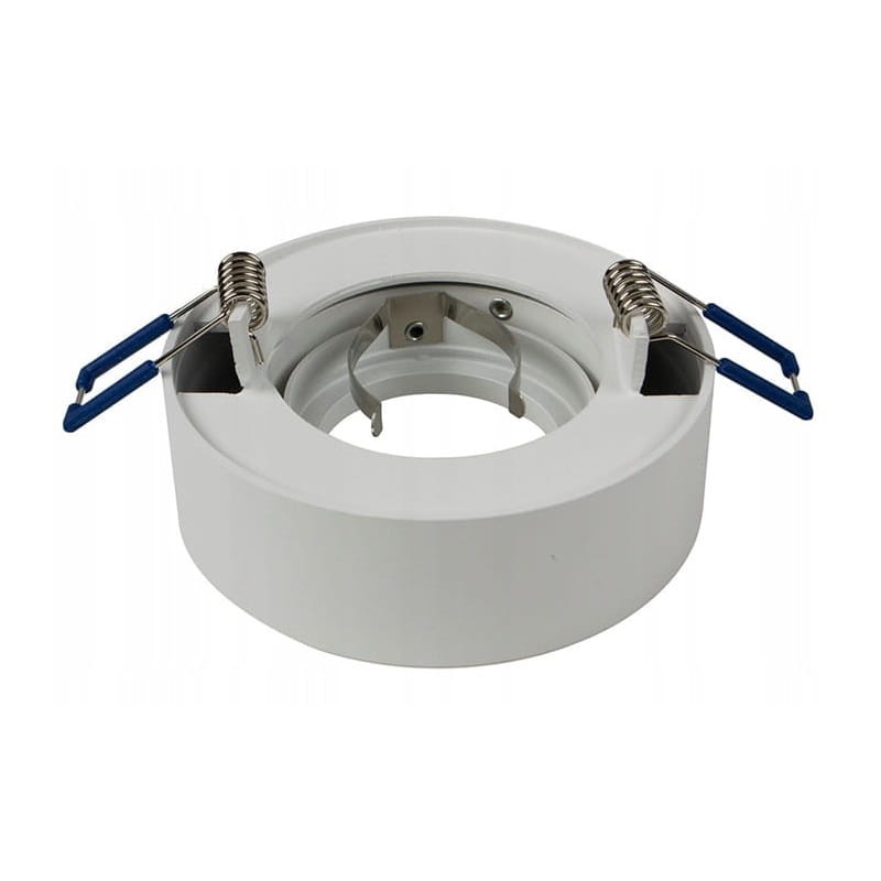 Oprawa okrągła ruchoma, aluminium, GU10 MR16 podtynkowa MELIO - biała montaż