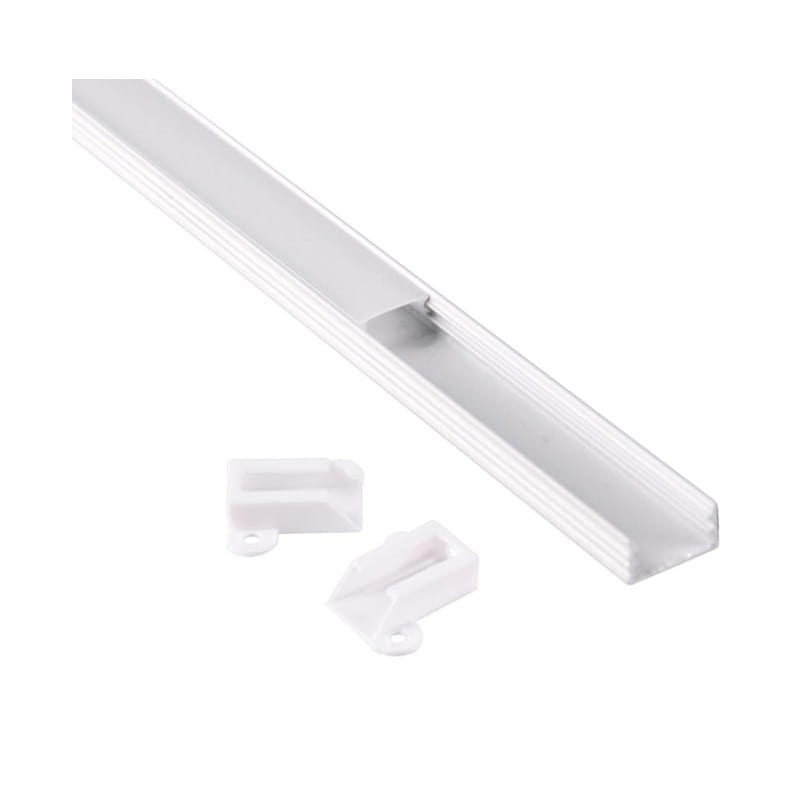 PROFIL aluminiowy natynkowy biały do TAŚMY LED 1 metr - zestaw